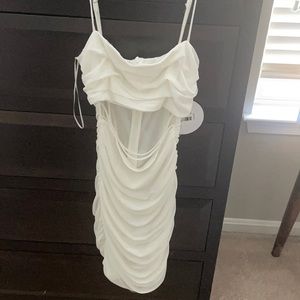 COURTNEY MINI DRESS WHITE